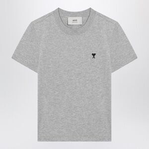 Ami Paris Women's Ami De Coeur Grey T-Shirt